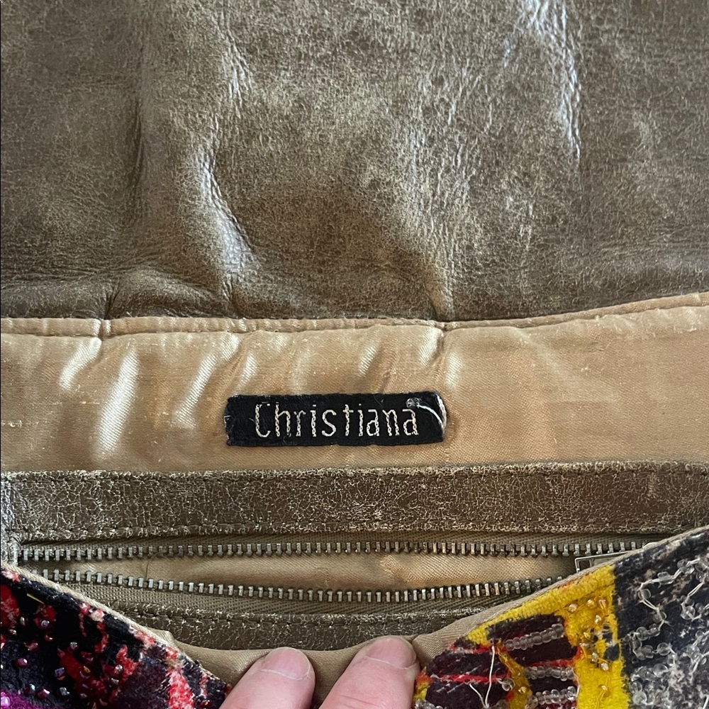 Multicolor Patchwork Shoulder Bag - image 8